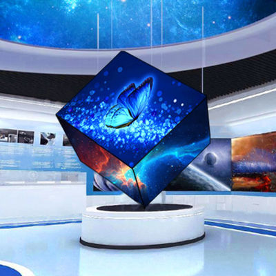 Υψηλής ακρίβειας ειδικής μορφής οθόνη LED / οθόνη LED κύβους για εμπορικό κέντρο