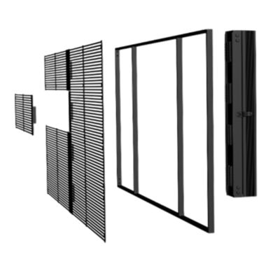 500X1000mm PH5-10 Εξωτερική υψηλή φωτεινότητα υψηλό ποσοστό ανανέωσης LED Διαφανής οθόνη