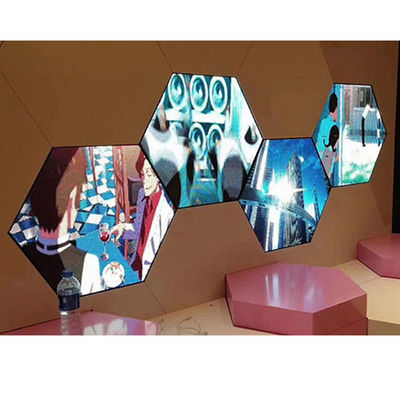 Υψηλής ακρίβειας εξαγωνική οθόνη LED, μεγάλη φόρτιση Custom LED οθόνη