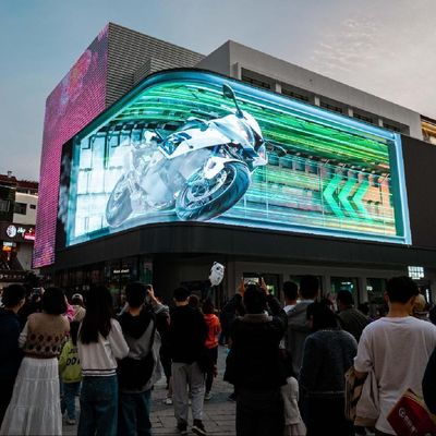 Χαμηλή κατανάλωση 3D οθόνη LED εξωτερική ανθεκτική στο νερό προσαρμοσμένη