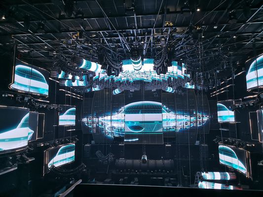 Εσωτερική διαφανής οθόνη LED με υψηλό ποσοστό ανανέωσης 1000*1000 TRA-B PH2-5
