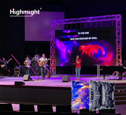 Εσωτερική RH-B PH3.91 Full Color Rental LED οθόνη οθόνης βίντεο τοίχος.