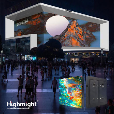Εξωτερική οθόνη LED γυμνού ματιού 3D Προσαρμοσμένη 320mmx160mm
