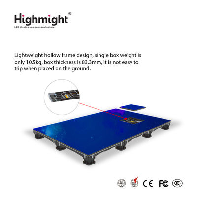 500mm*500mm DM PH3.9 RGB πλακάκια δαπέδου, Διαδραστικά LED φωτεινά πλακάκια δαπέδου