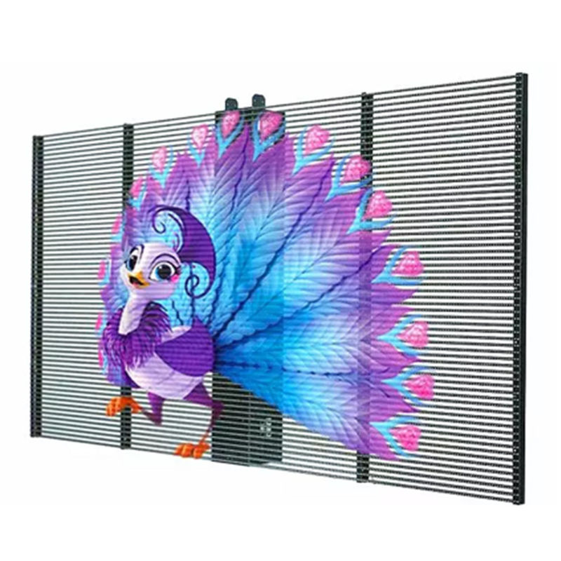 500*1000 TRA-M εσωτερική διαφανής οθόνη LED Εύκολη εγκατάσταση σε εμπορικό κέντρο